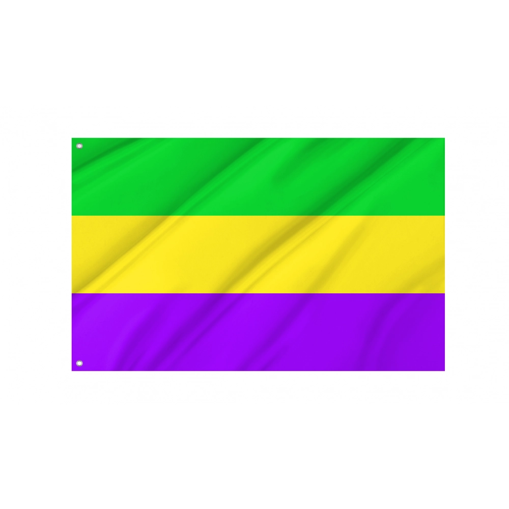 Rex (Mardi Gras colors) Flag for Indoor & Outdoor Use
