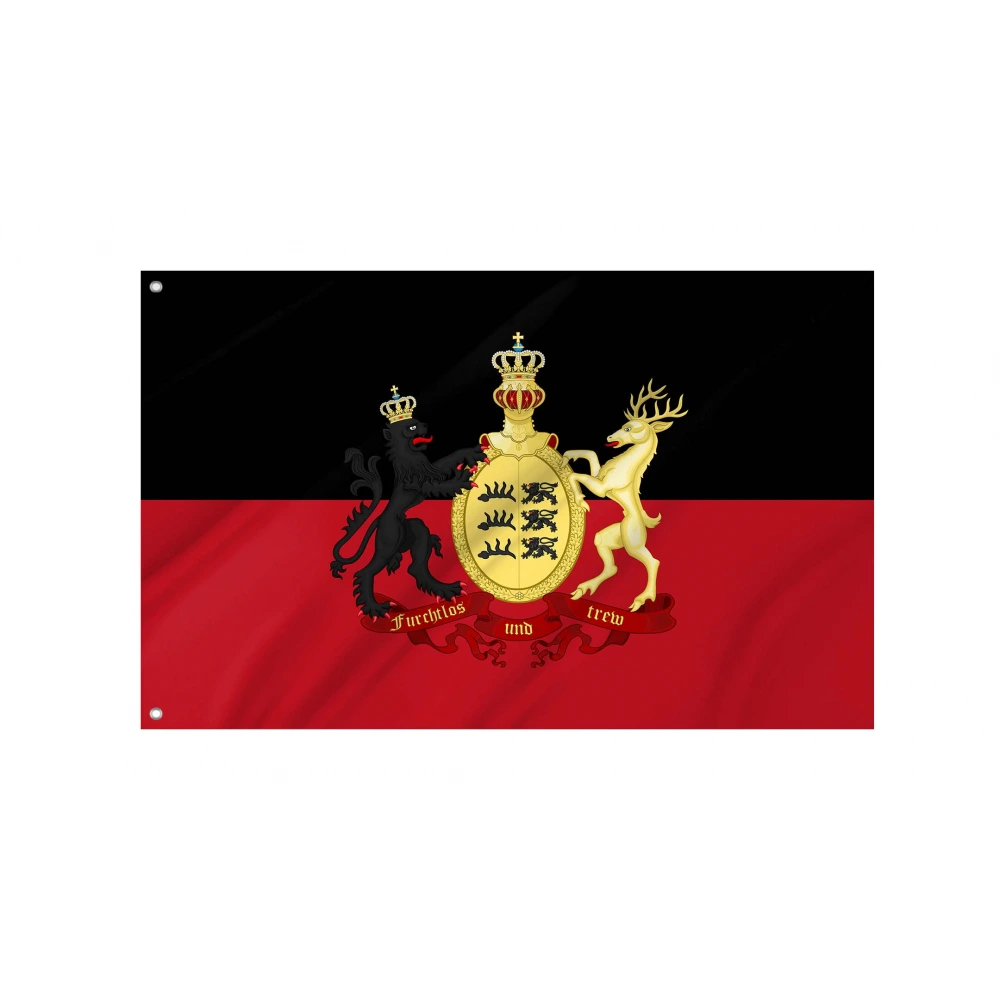 Kingdom of Württemberg Crest Flag for Indoor & Outdoor Use