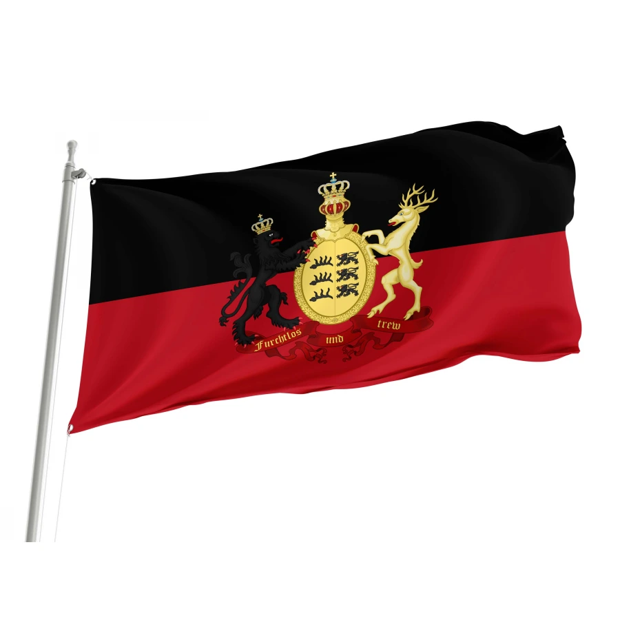 Kingdom of Württemberg Crest Flag for Indoor & Outdoor Use, DE163