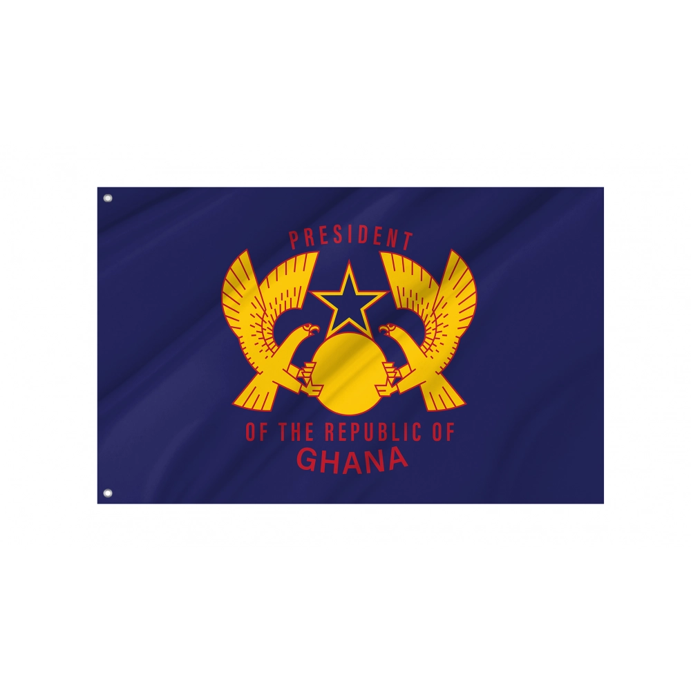 Standard of The President of Ghana Flag for Indoor & Outdoor Use Standard of The President of Ghana Flag for Indoor & Outdoor Use
