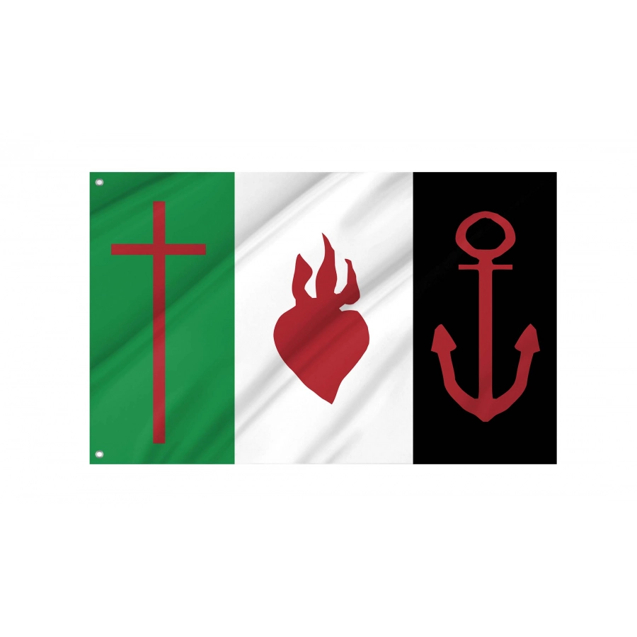 Areopagus of Eastern Continental Greece (1821-1825) Flag for Indoor & Outdoor Use, GRC14