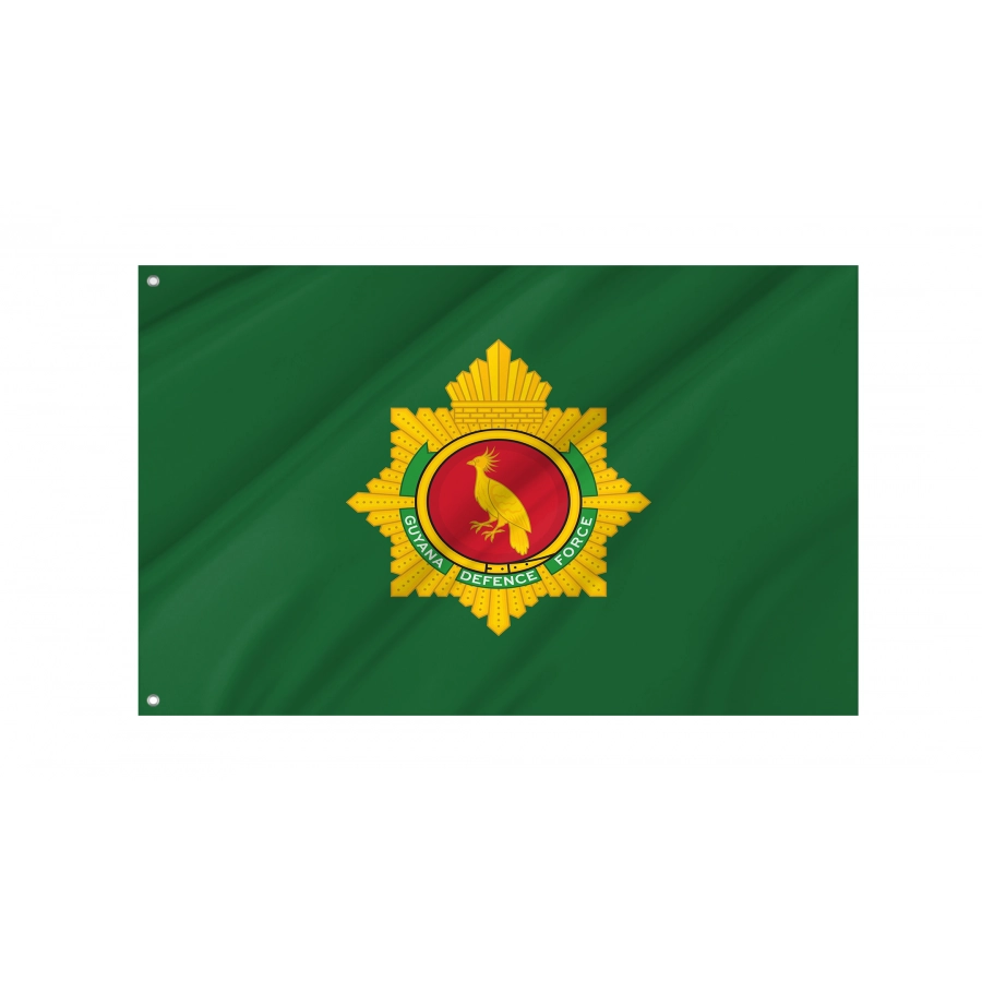 Flag of Guyana Defence Force, Patriotic Flags, Unique Design Print, Flags for Indoor & Outdoor Use