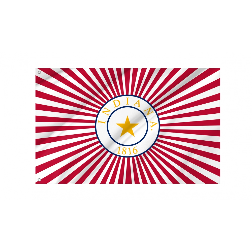 Charles Carroll Indiana State Flag Proposal for Indoor & Outdoor Use