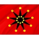 Chinese-Army Wuhan Flag 1911-1928 18 dots for Indoor & Outdoor Use - Imagine 2