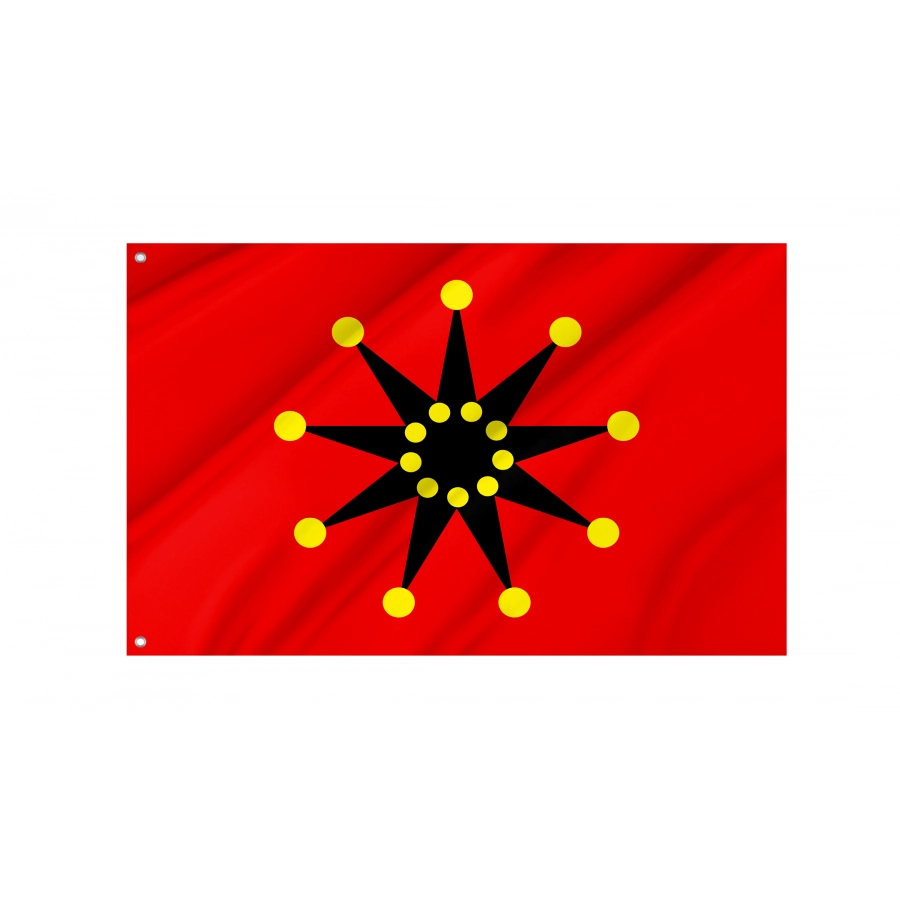 Chinese-Army Wuhan Flag 1911-1928 18 Dots, Patriotic Flags, Unique Design Print, Flags For Indoor & Outdoor Use - High Quality Historical Flags for Indoor and Outdoor Use