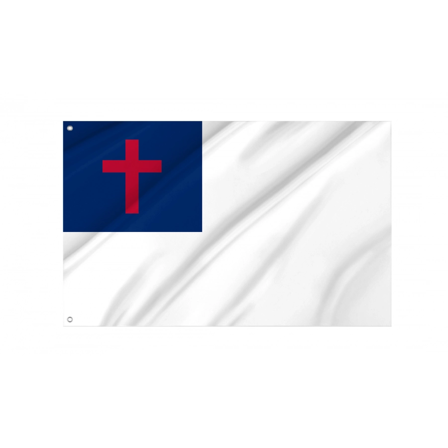 Christian Flag, Patriotic Flags, Unique Design Print, Flags For Indoor & Outdoor Use - High Quality Historical Flags for Indoor and Outdoor Use