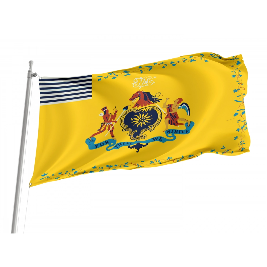 First Troop Philadelphia City Cavalry Flag, Unique Design Print - High Quality Historical Flags for Indoor and Outdoor Use