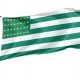 Fenian „Stars and Stripes” 1867 Flag for Indoor & Outdoor Use - Imagine 1
