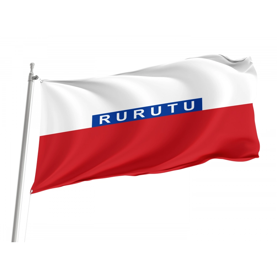 Flag Of Kingdom Of Rurutu From 1858 To 1889, Patriotic Flags, Unique Design Print, Flags For Indoor & Outdoor Use - High Quality Historical Flags for Indoor and Outdoor Use