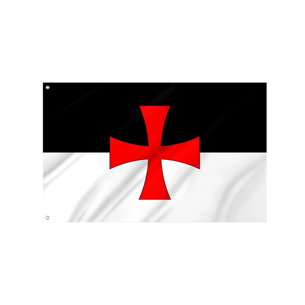 Knights Templar Battle Flag for Indoor & Outdoor Use