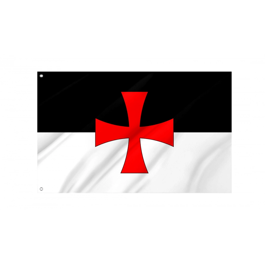Flag Of Knights Templar Battle, Patriotic Flags, Unique Design Print, Flags For Indoor & Outdoor Use - High Quality Historical Flags for Indoor and Outdoor Use