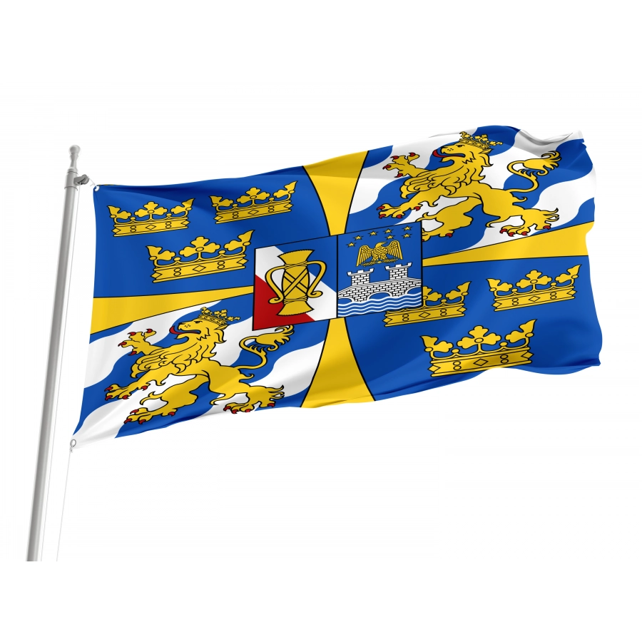 Flag Of Swedish Monarch, Patriotic Flags, Unique Design Print, Flags For Indoor & Outdoor Use - High Quality Historical Flags for Indoor and Outdoor Use