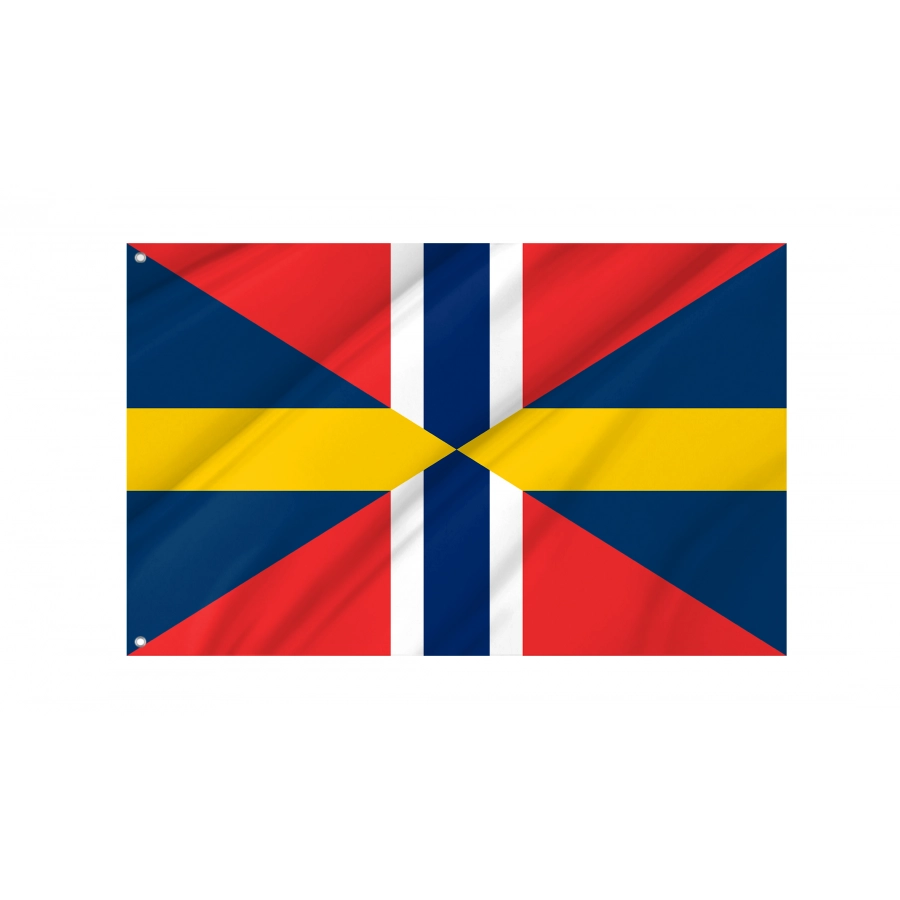 Flag Of Swedish-Norway Union, Patriotic Flags, Unique Design Print, Flags For Indoor & Outdoor Use - High Quality Historical Flags for Indoor and Outdoor Use