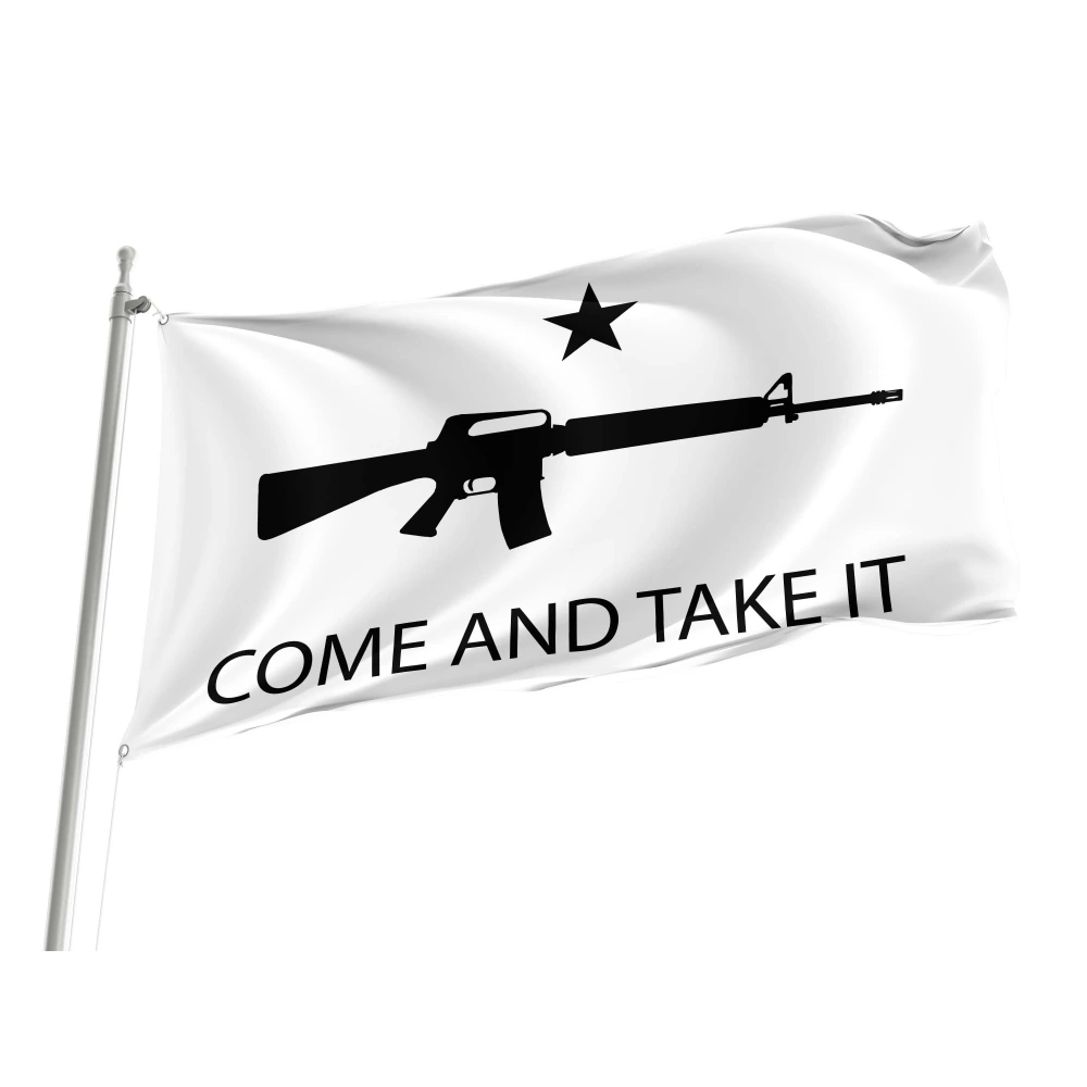 Come and Take It Rifle Flag for Indoor & Outdoor Use