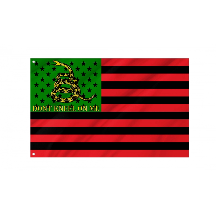 Death of George Floyd Protest Gadsden Flag for Indoor & Outdoor Use, HISTORICAL79