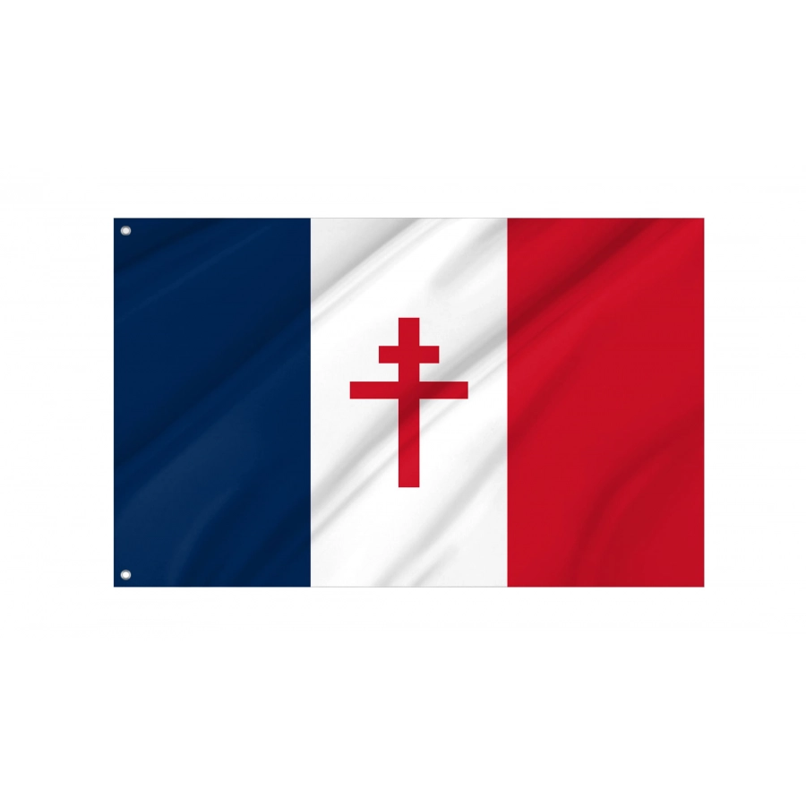 Free France (1940-1944) Flag for Indoor & Outdoor Use, FRA02