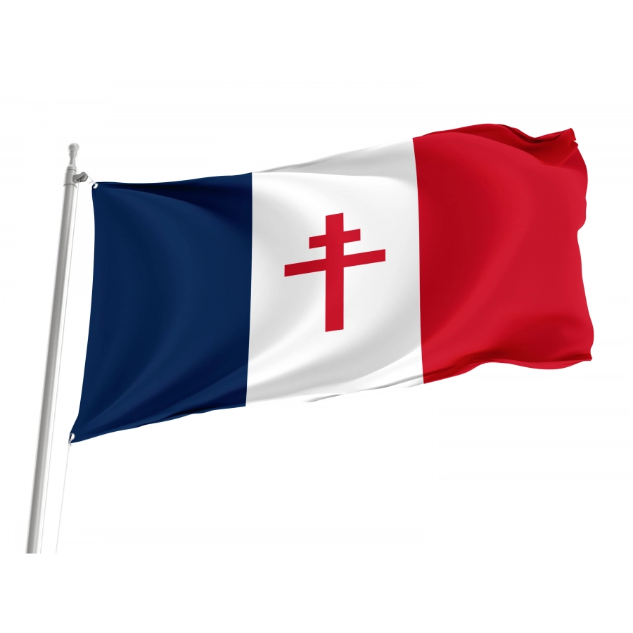 Free France (1940-1944) Flag for Indoor & Outdoor Use, FRA02