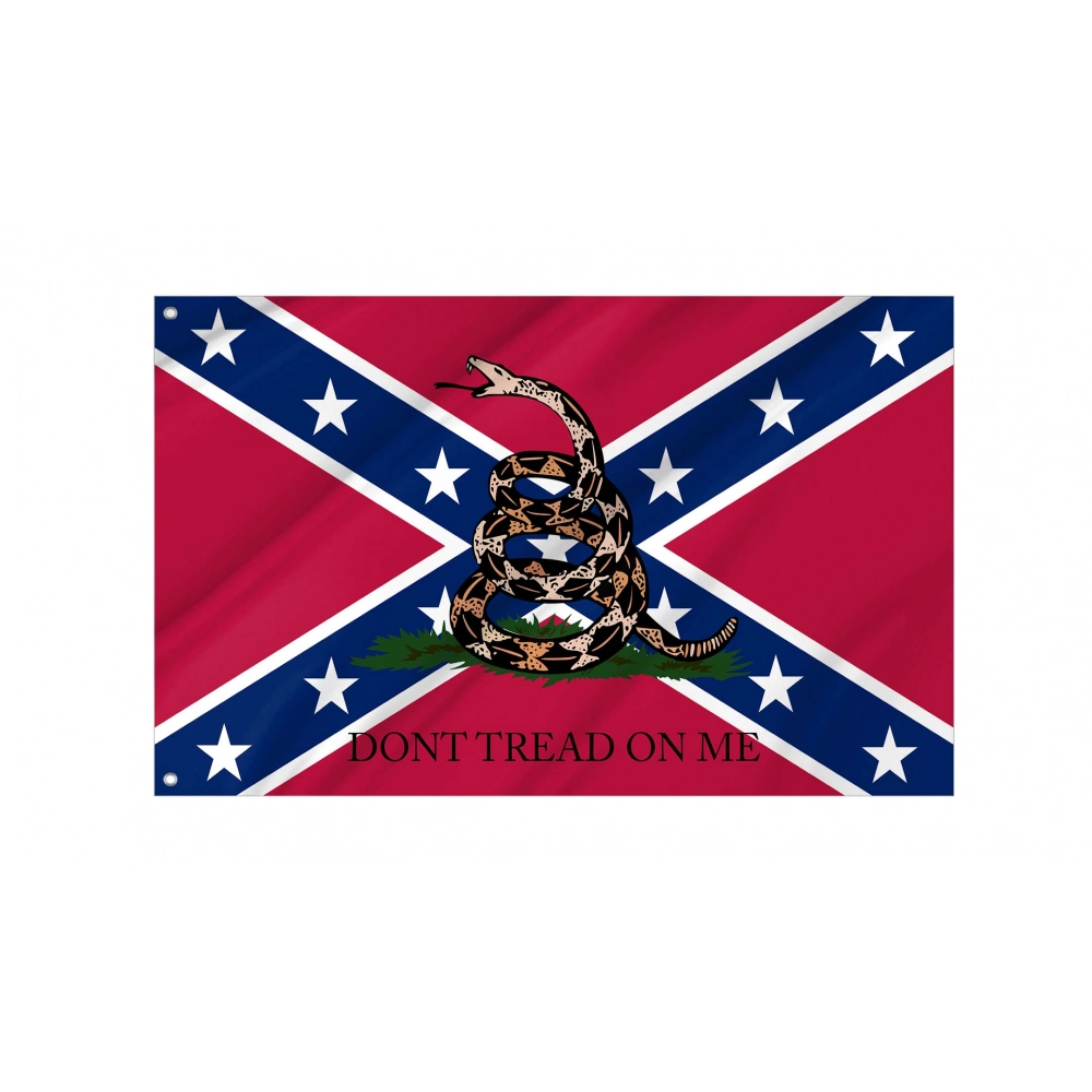 Gadsden Confederate Flag for Indoor & Outdoor Use