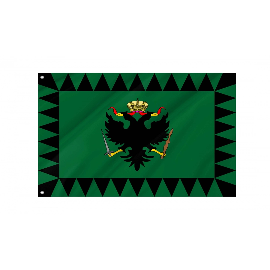 Kingdom of Lombardy-Venetia Green Flag for Indoor & Outdoor Use, HISTORICAL185