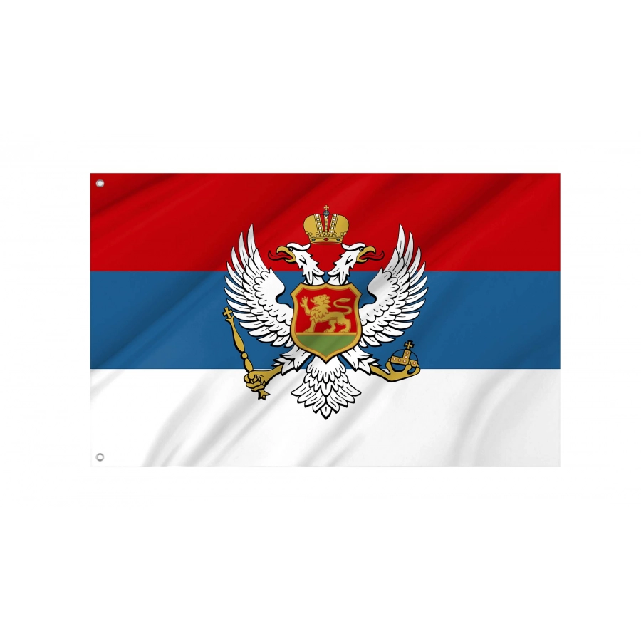 Kingdom of Montenegro Flag for Indoor & Outdoor Use, HISTORICAL197