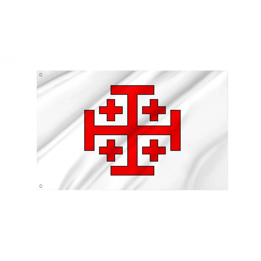 Order of the Holy Sepulcher of Jerusalem Flag for Indoor & Outdoor Use, HISTORICAL05