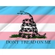 Trans Gadsden Flag for Indoor & Outdoor Use - Imagine 2