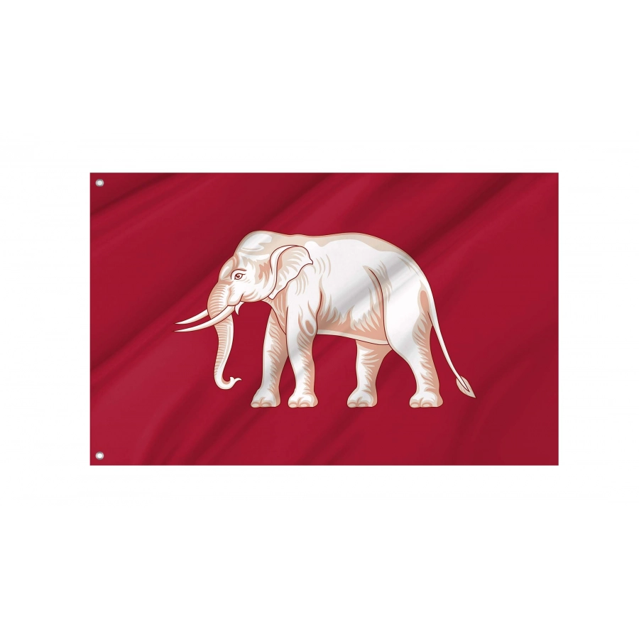 White Elephant Flag for Indoor & Outdoor Use, HISTORICAL193
