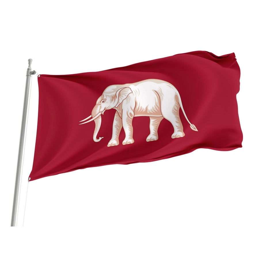 White Elephant Flag for Indoor & Outdoor Use, HISTORICAL193
