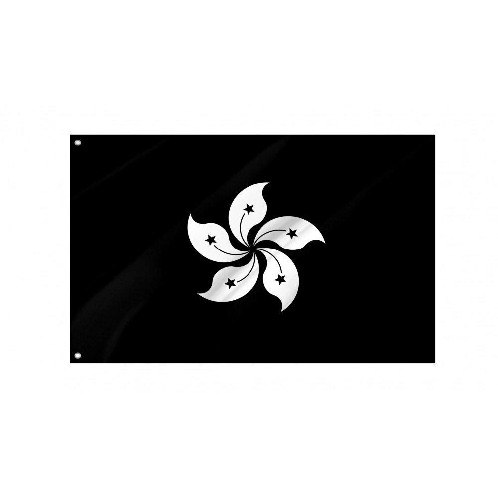 Black Bauhinia Flag for Indoor & Outdoor Use Black Bauhinia Flag for Indoor & Outdoor Use