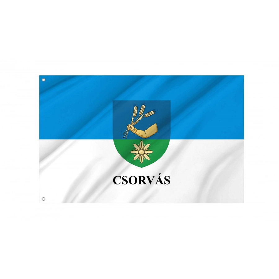 Csorvás Flag for Indoor & Outdoor Use, HUN64