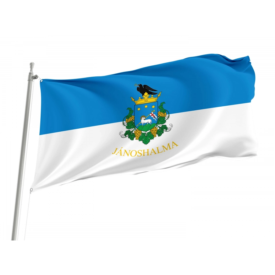 Jánoshalma Flag for Indoor & Outdoor Use, HUN33