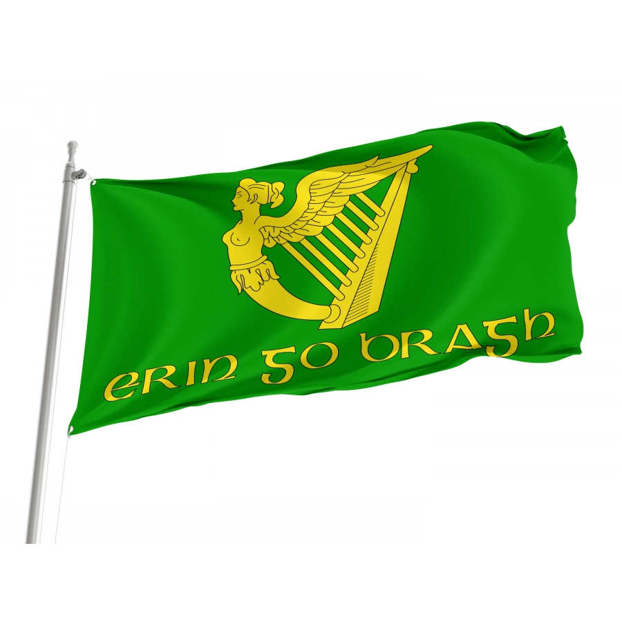 Erin Go Bragh Flag, Patriotic Flags, Unique Design Print, Flags for Indoor & Outdoor Use