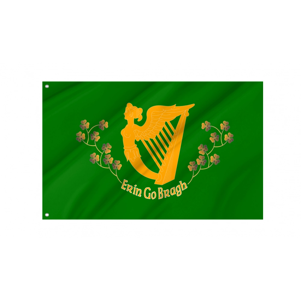 Erin Go Bragh, Saint Patrick's Flag for Indoor & Outdoor Use Erin Go Bragh, Saint Patrick's Flag for Indoor & Outdoor Use