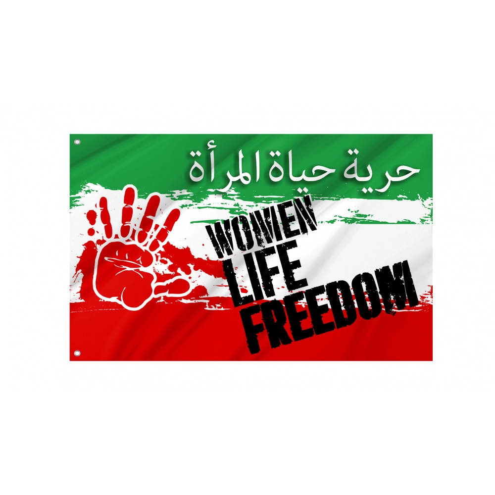 Iranian Women Life Freedom Flag for Indoor & Outdoor Use