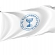 Israel Mossad, Emblem on White Flag - Imagine 1