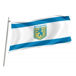 Jerusalem Flag for Indoor & Outdoor Use