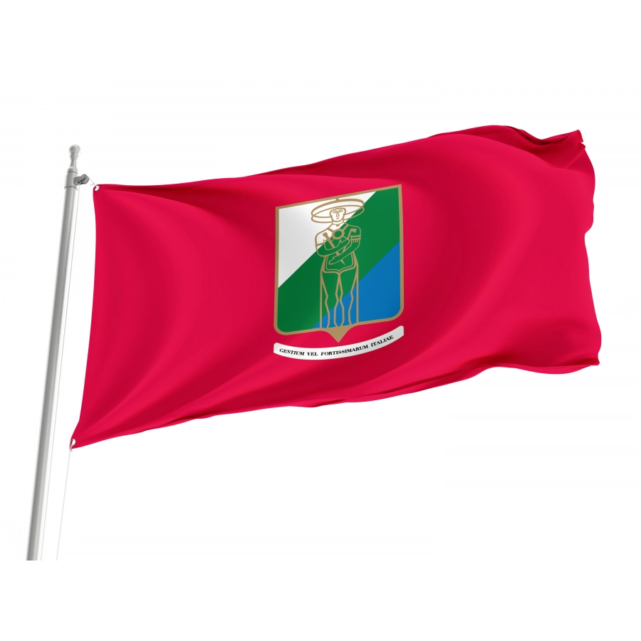 Abruzzo Flag, Unique Design Print - High Quality Abruzzo for Indoor and Outdoor Use