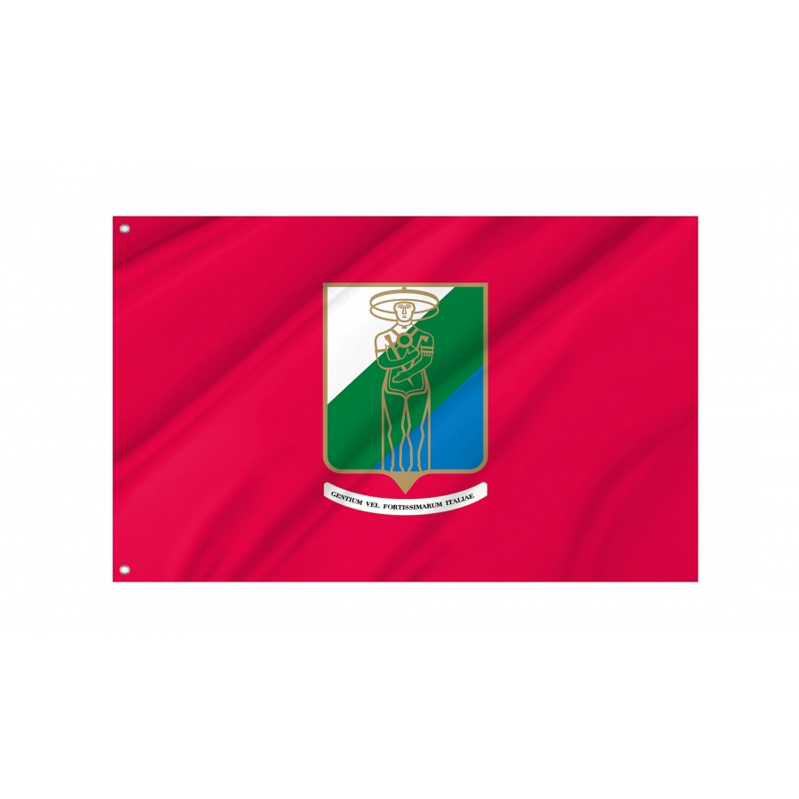 Abruzzo Flag, Unique Design Print - High Quality Abruzzo for Indoor and Outdoor Use