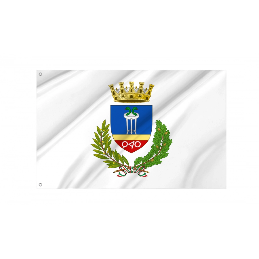 Crotone Flag, Unique Design Print - High Quality Calabria for Indoor and Outdoor Use