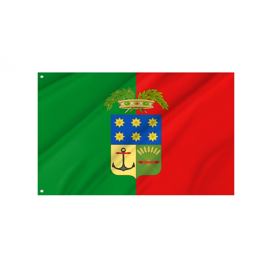 Province Of Crotone Flag, Unique Design Print - High Quality Calabria for Indoor and Outdoor Use