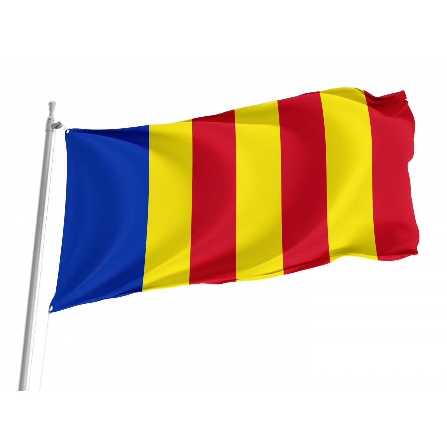 Salerno Flag, Unique Design Print - High Quality Campania for Indoor and Outdoor Use