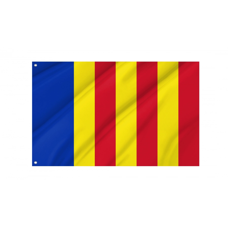 Salerno Flag, Unique Design Print - High Quality Campania for Indoor and Outdoor Use