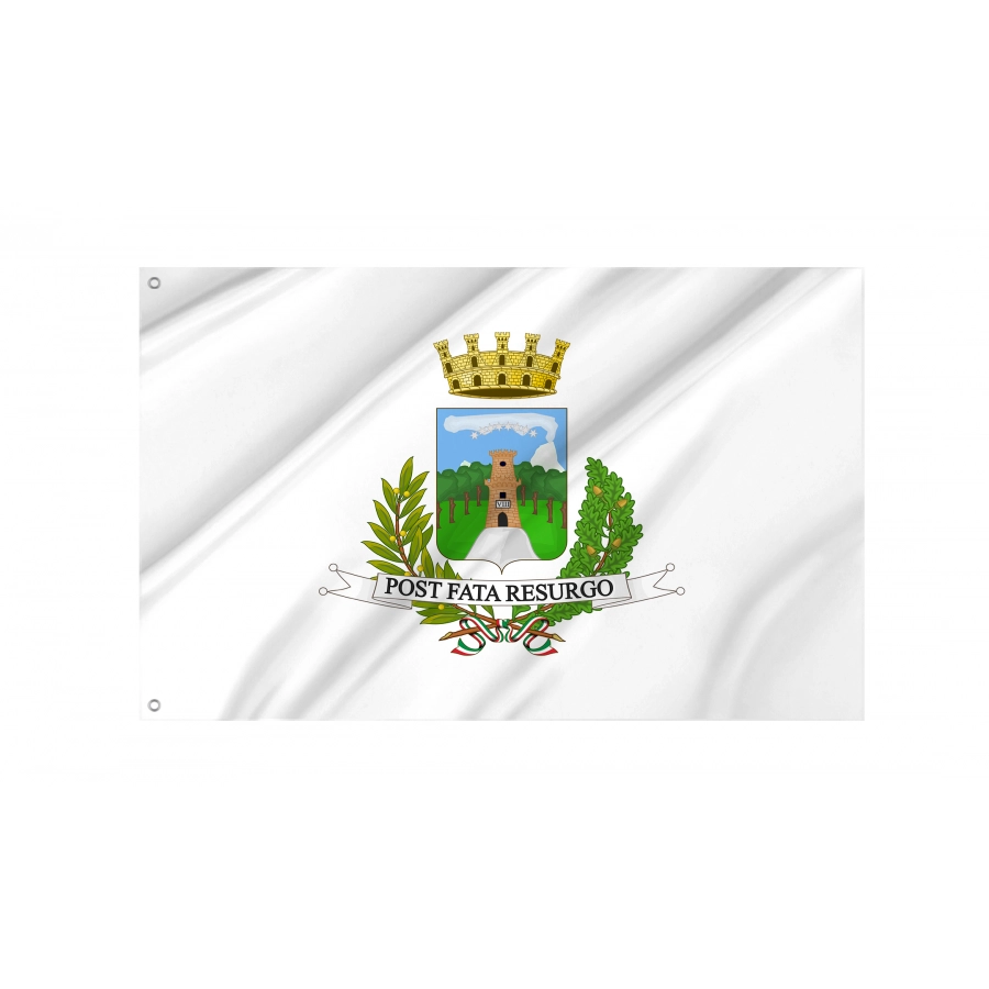 Torre Del Greco Flag, Unique Design Print - High Quality Campania for Indoor and Outdoor Use