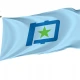 Yubetsu Flag for Indoor & Outdoor Use - Imagine 1