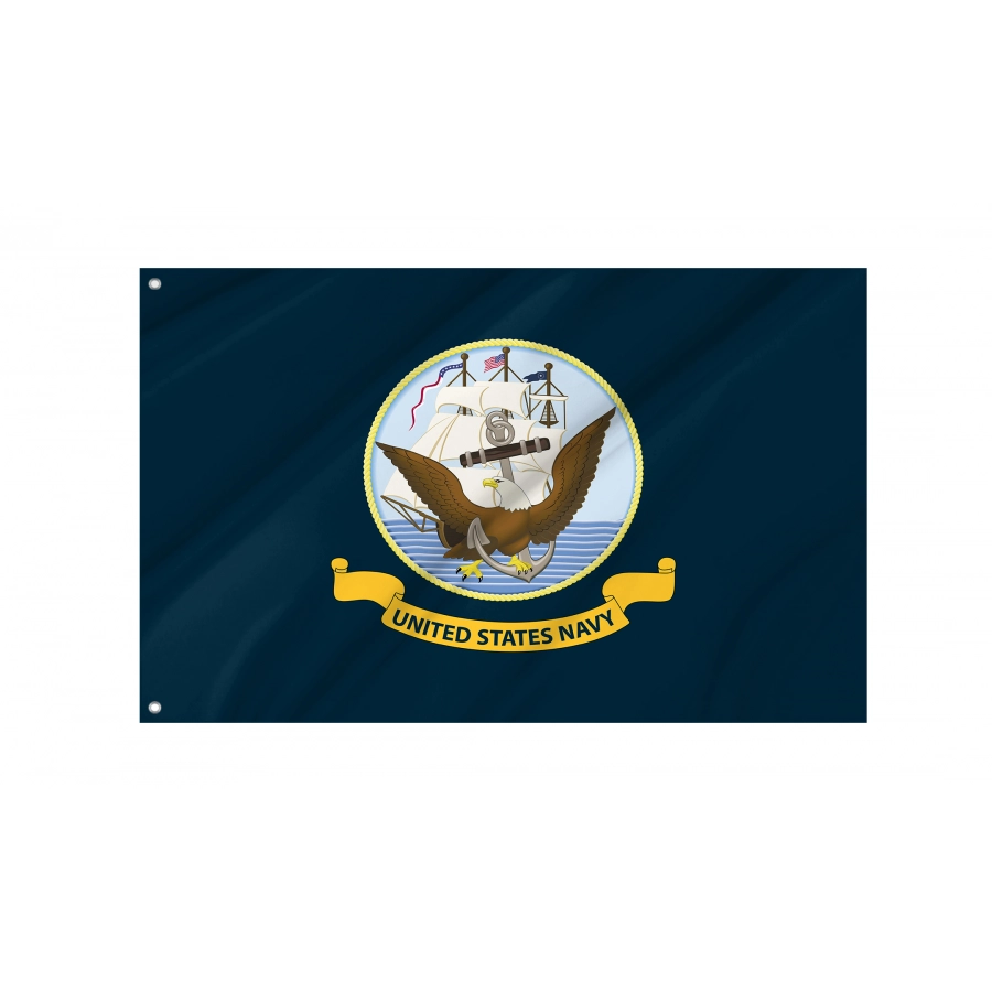 Flag Of Heavy Dut United States Navy Military, Patriotic Flags, Unique Design Print, Flags For Indoor & Outdoor Use - High Quality United States for Indoor and Outdoor Use