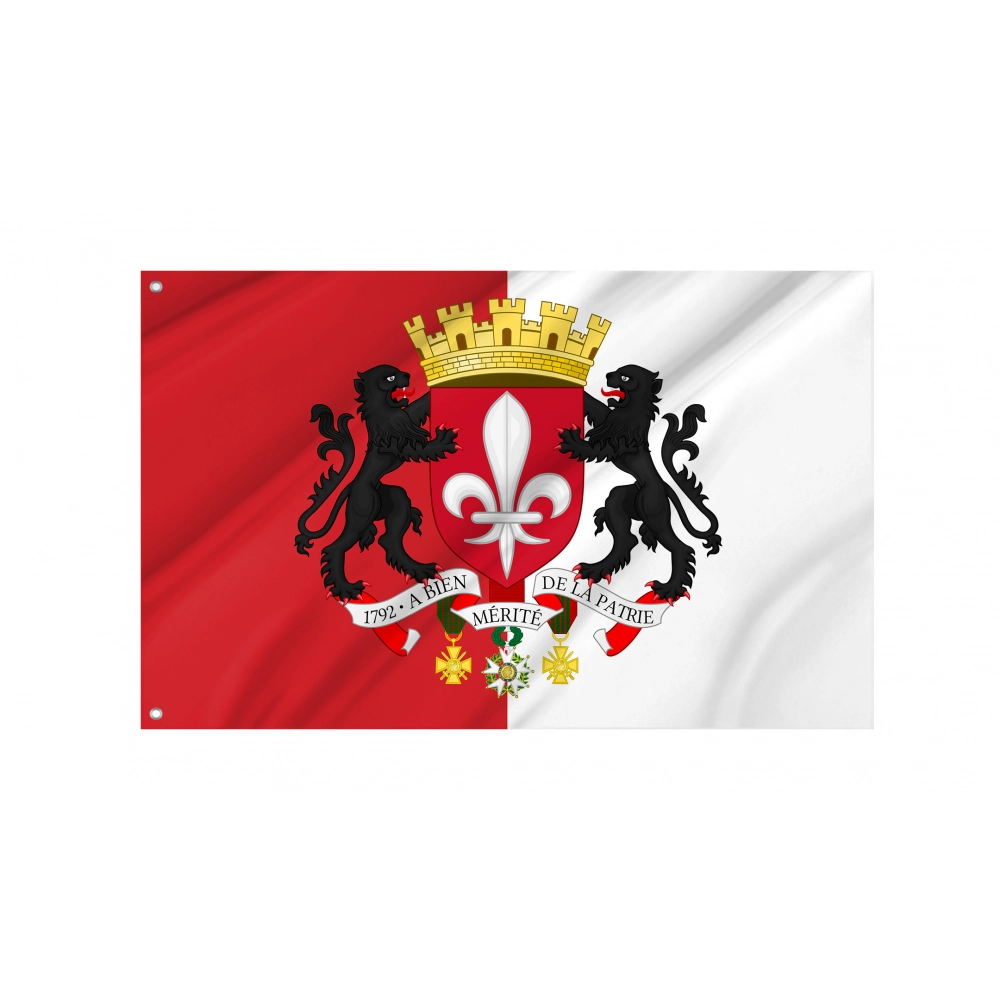 Lille Coat of Arms Flag for Indoor & Outdoor Use