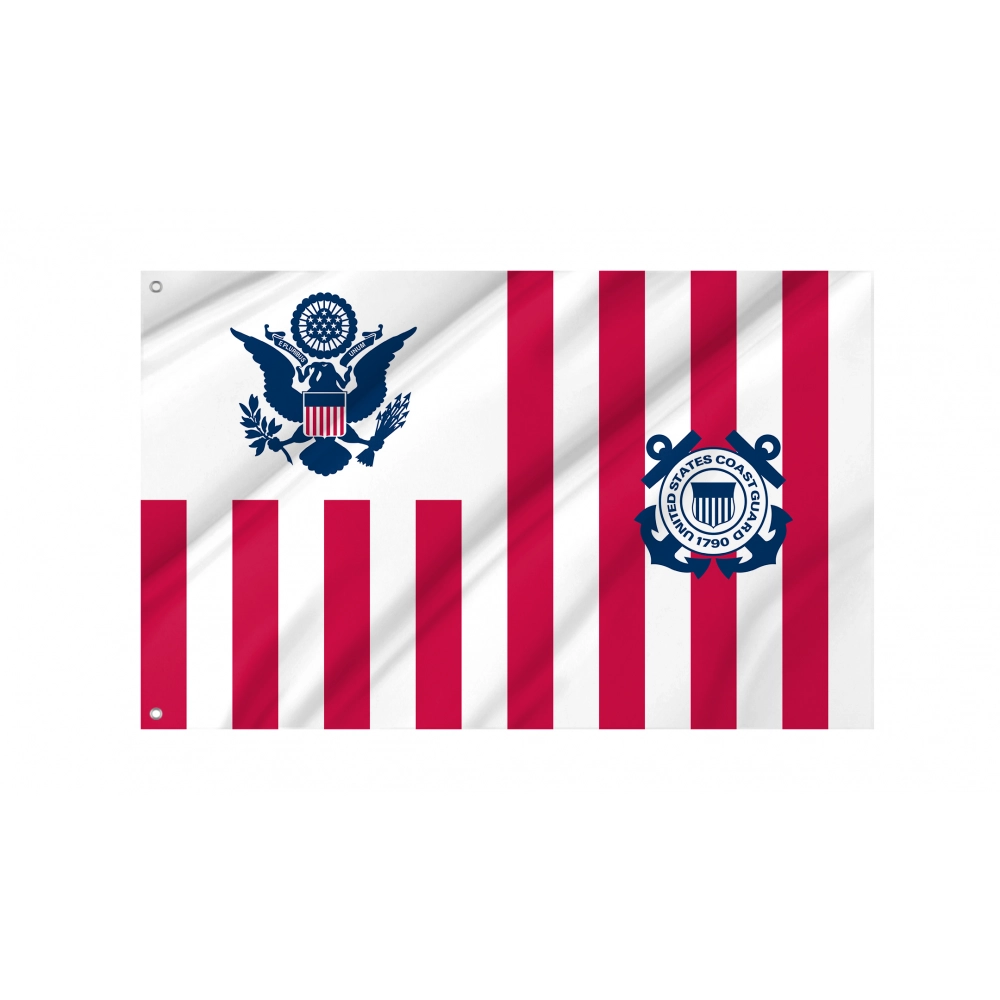 U.S. Coast Guard Flag for Indoor & Outdoor Use