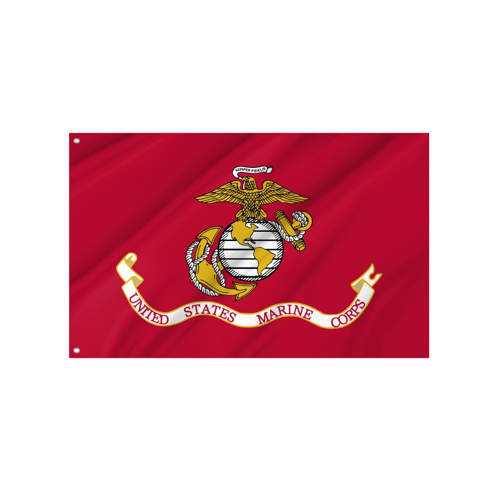 United States Marine Corps Flag for Indoor & Outdoor Use