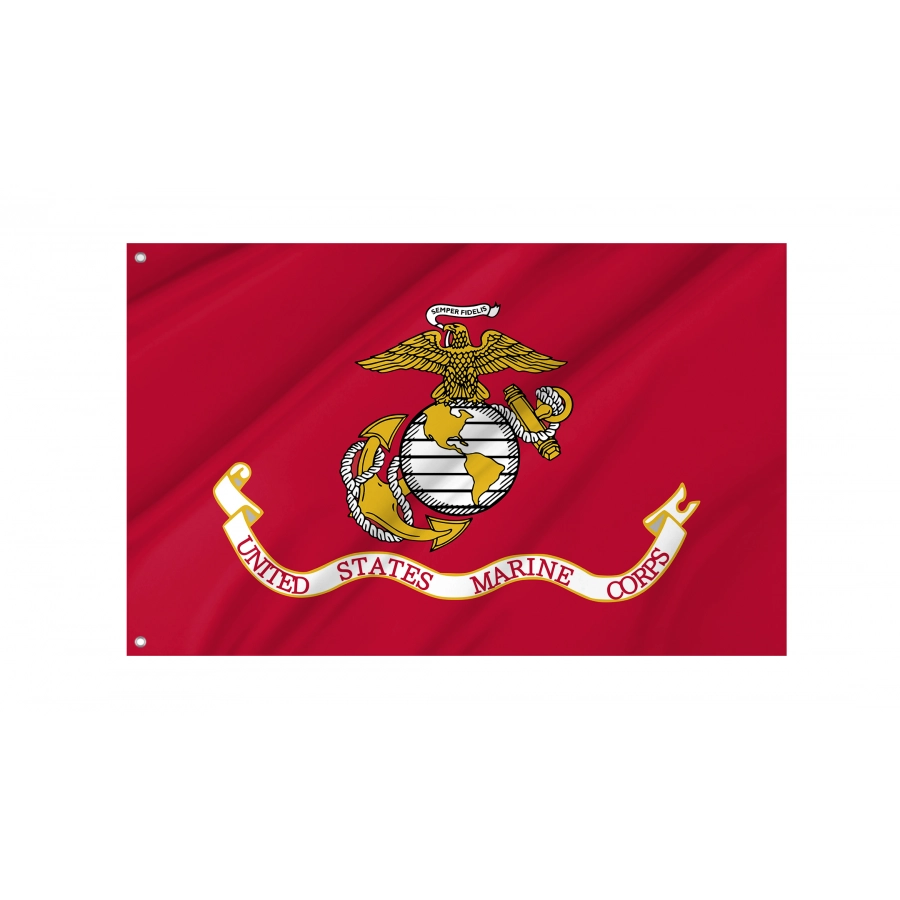 United States Marine Corps Flag, Patriotic Flags, Unique Design Print, Flags For Indoor & Outdoor Use - High Quality United States for Indoor and Outdoor Use