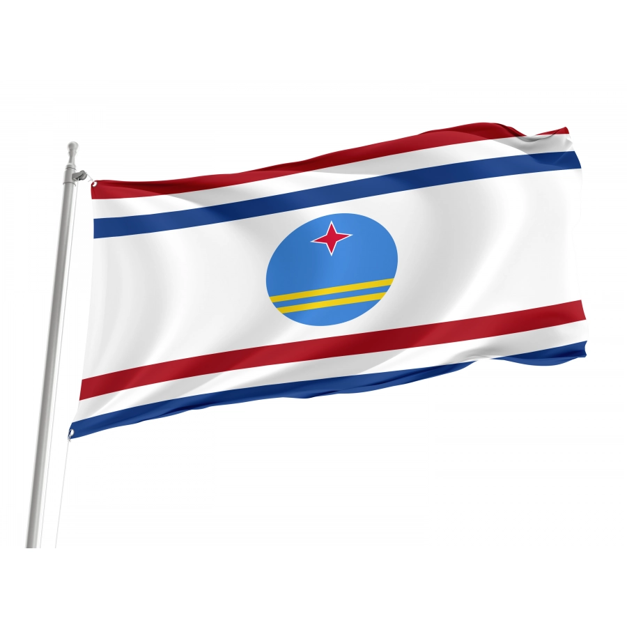 Flag Of Governor Of Aruba From 1986, Patriotic Flags, Unique Design Print, Flags For Indoor & Outdoor Use - High Quality Holland/ Netherlands for Indoor and Outdoor Use